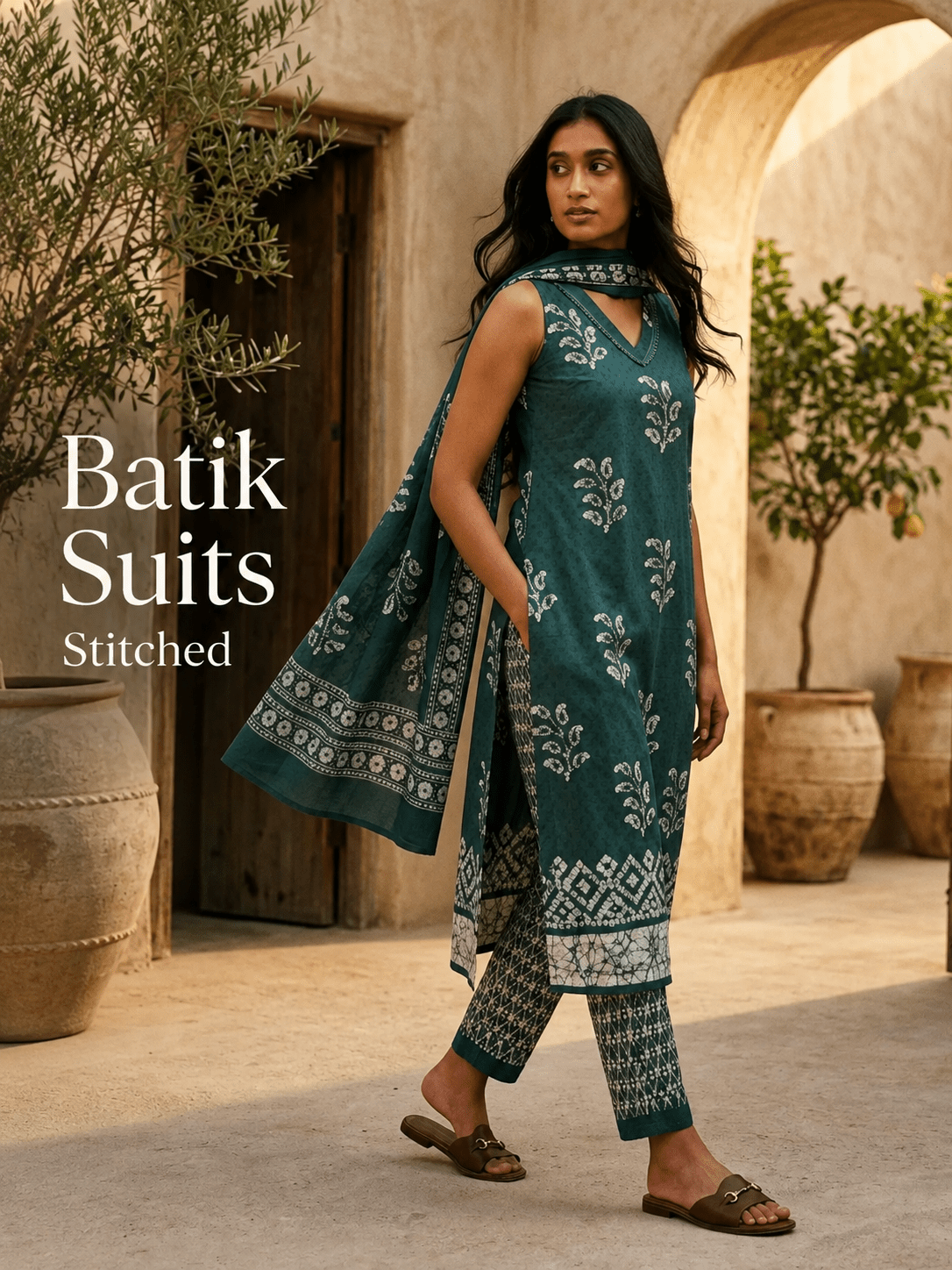 Batik Suits Stitched - Avantika Clothing