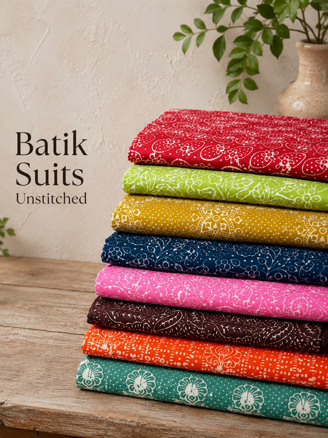 Batik Suits Unstitched - Avantika Clothing