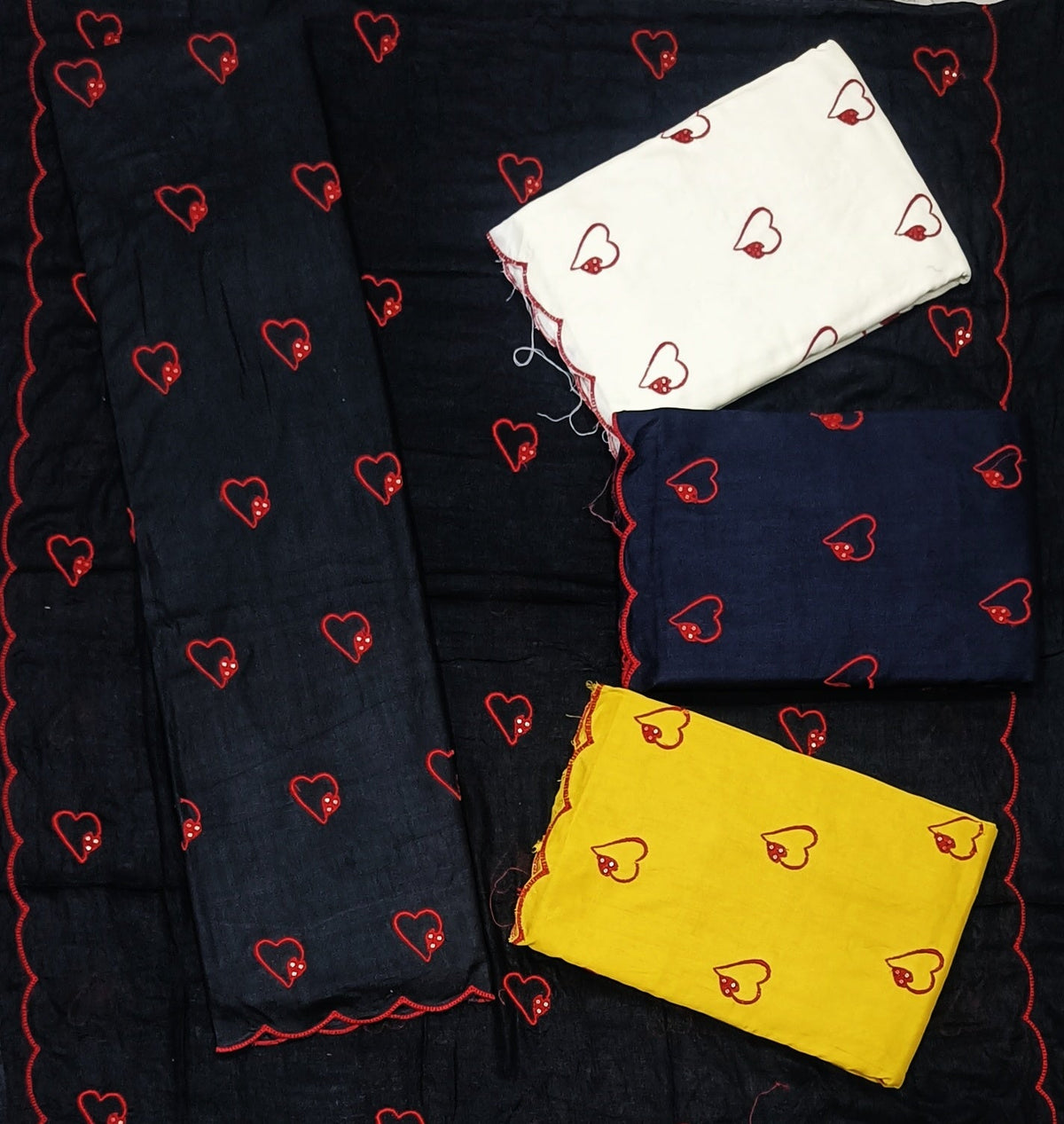 Dark Blue Rayon Suit with Rayon Dupatta - Avantika Clothing