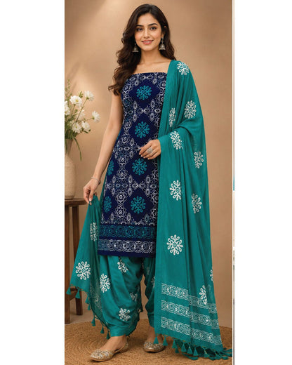 PREMIUM RAYON HEAVY READYING SPECIAL CHART WAX BATIK SUITS Unstitched - Avantika Clothing