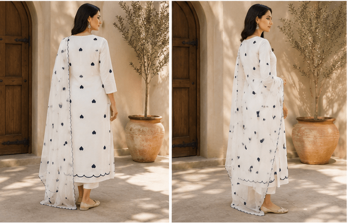 Rayon Suit with Rayon Dupatta Unstitched - Avantika Clothing